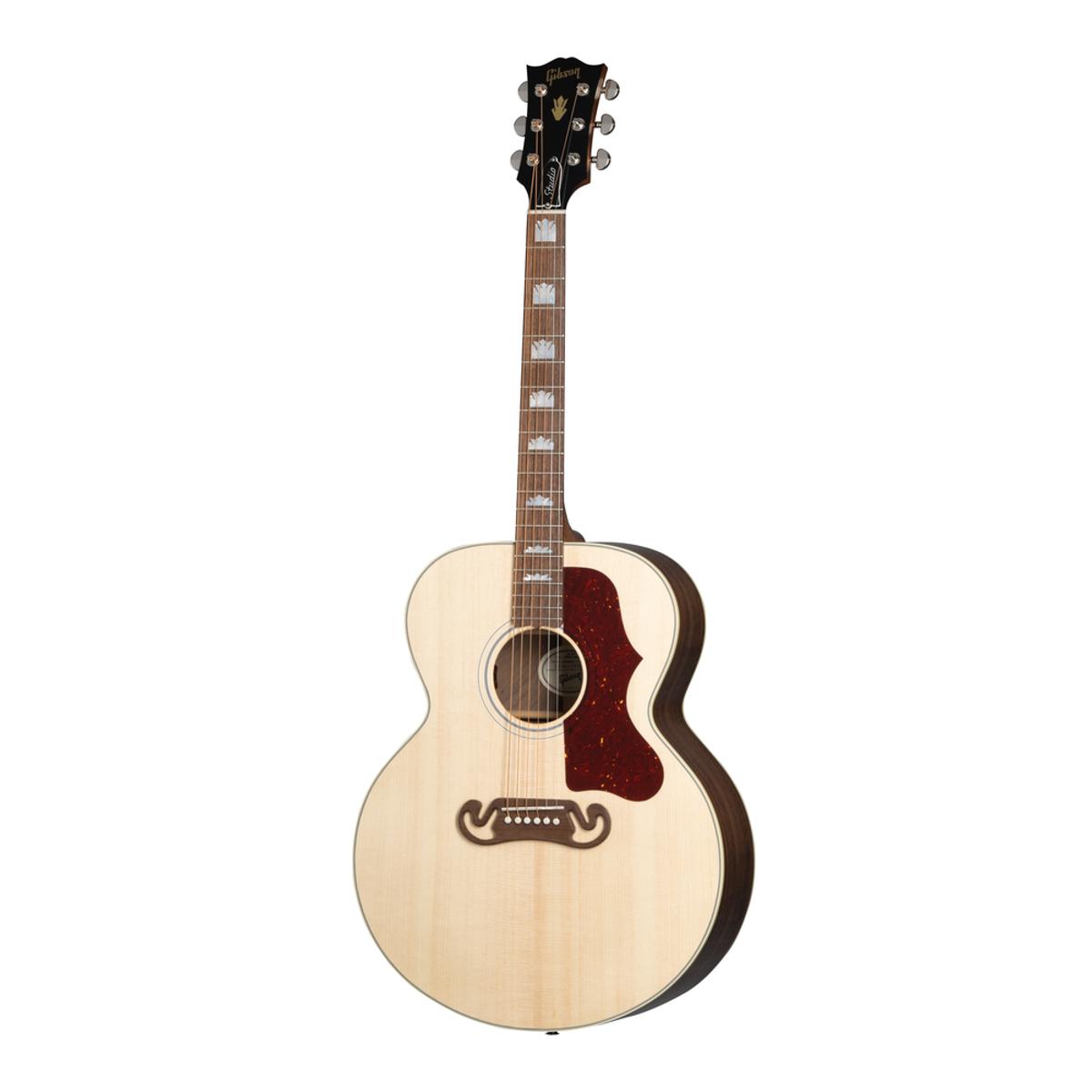 Gibson SJ-200 Studio Walnut Acoustic Guitar Satin Natural w/ Pickup &amp; Hardcase - MCJB2SWSAN
