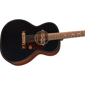 Gretsch Deltoluxe Concert Acoustic Guitar Black Top w/ Pickup - 2711130511