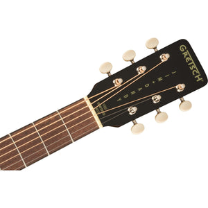 Gretsch Deltoluxe Concert Acoustic Guitar Black Top w/ Pickup - 2711130511