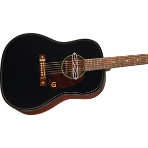 Gretsch Deltoluxe Dreadnought Acoustic Guitar Black Top w/ Pickup - 2711230511