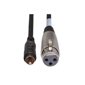 Hosa Unbalanced Interconnect Cable XLR3F to RCA 3ft