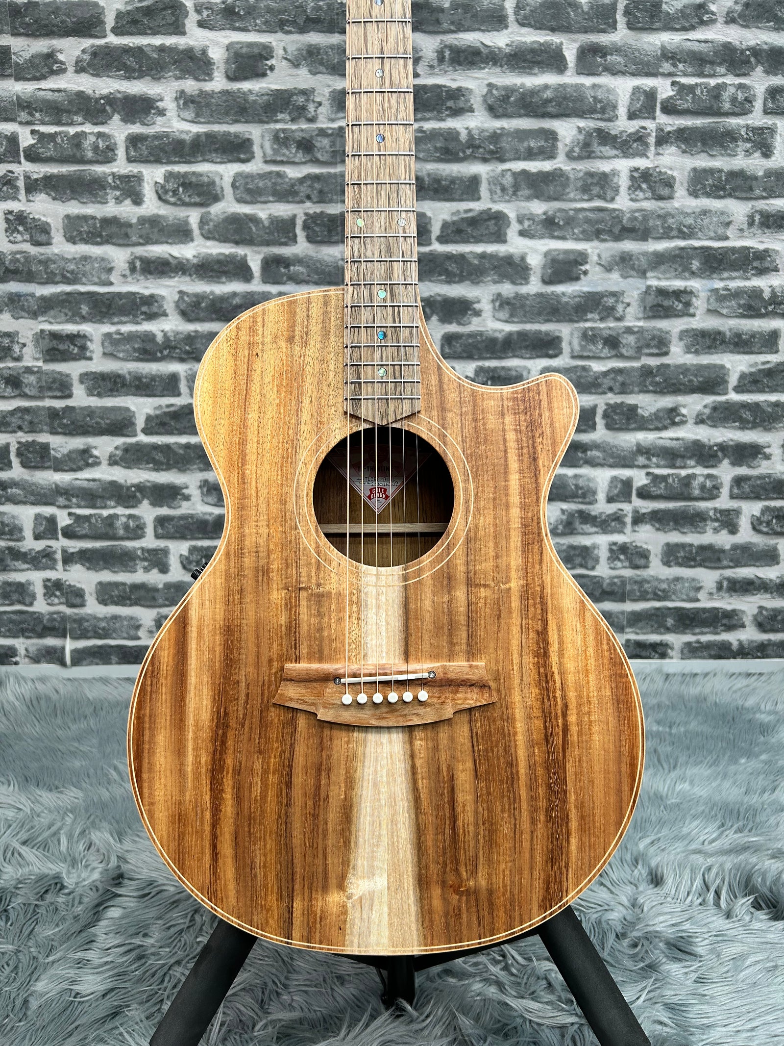 Cole Clark TL Thinline 2 Series Acoustic Guitar - Australian Blackwood Face, Back & Sides w/ Pickup & Cutaway