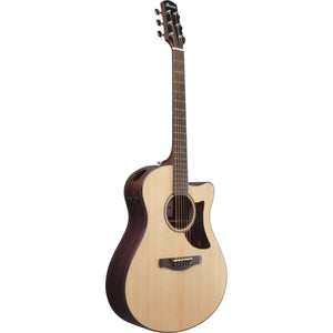 Ibanez AAM380CE Acoustic Guitar Natural High Gloss w/ Pickup & Cutaway