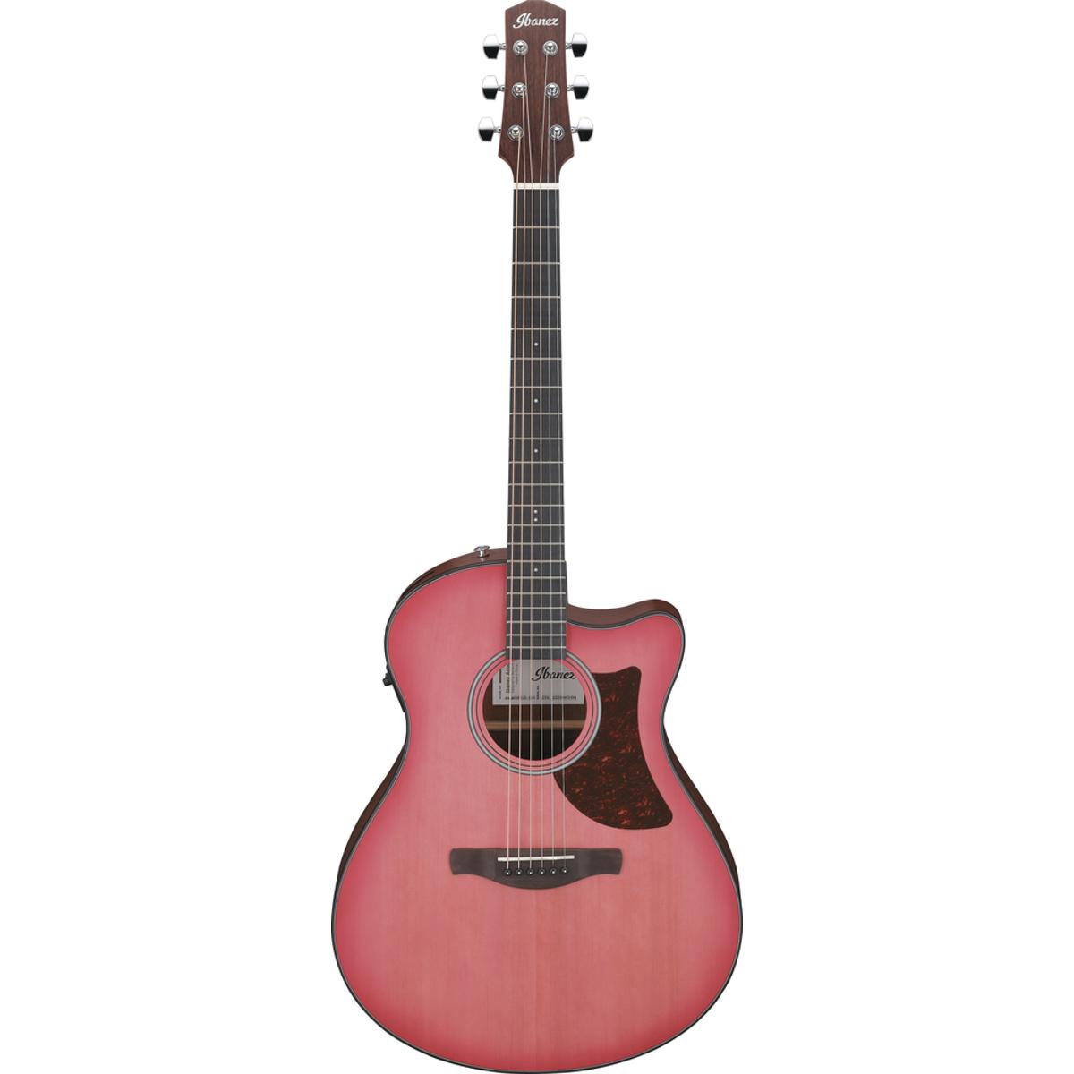 Ibanez AAM50CE Acoustic Guitar Coral Red Burst Open Pore Top w/ Natural Back &amp; Sides