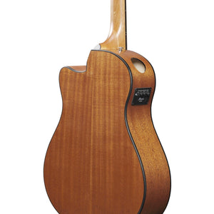 Ibanez AAM50CEOPN Acoustic Guitar Open Pore Natural w/ Pickup & Cutaway