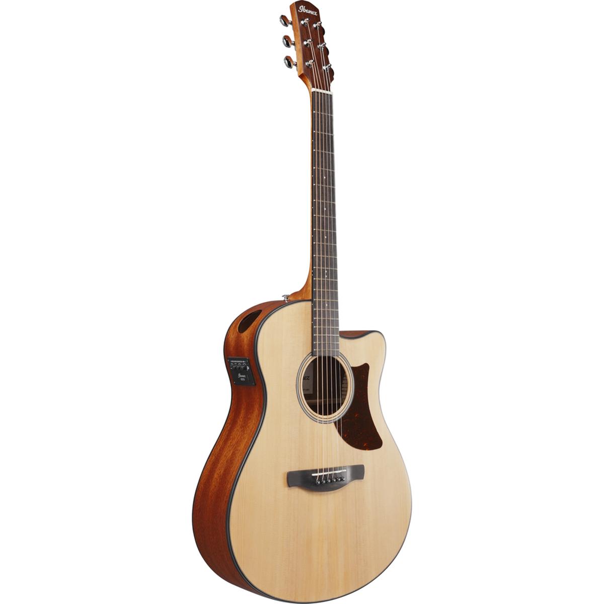 Ibanez AAM50CEOPN Acoustic Guitar Open Pore Natural w/ Pickup & Cutaway