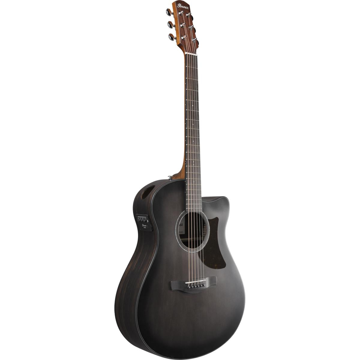 Ibanez AAM70CETBN Acoustic Guitar Transparent Charcoal Burst w/ Pickup & Cutaway