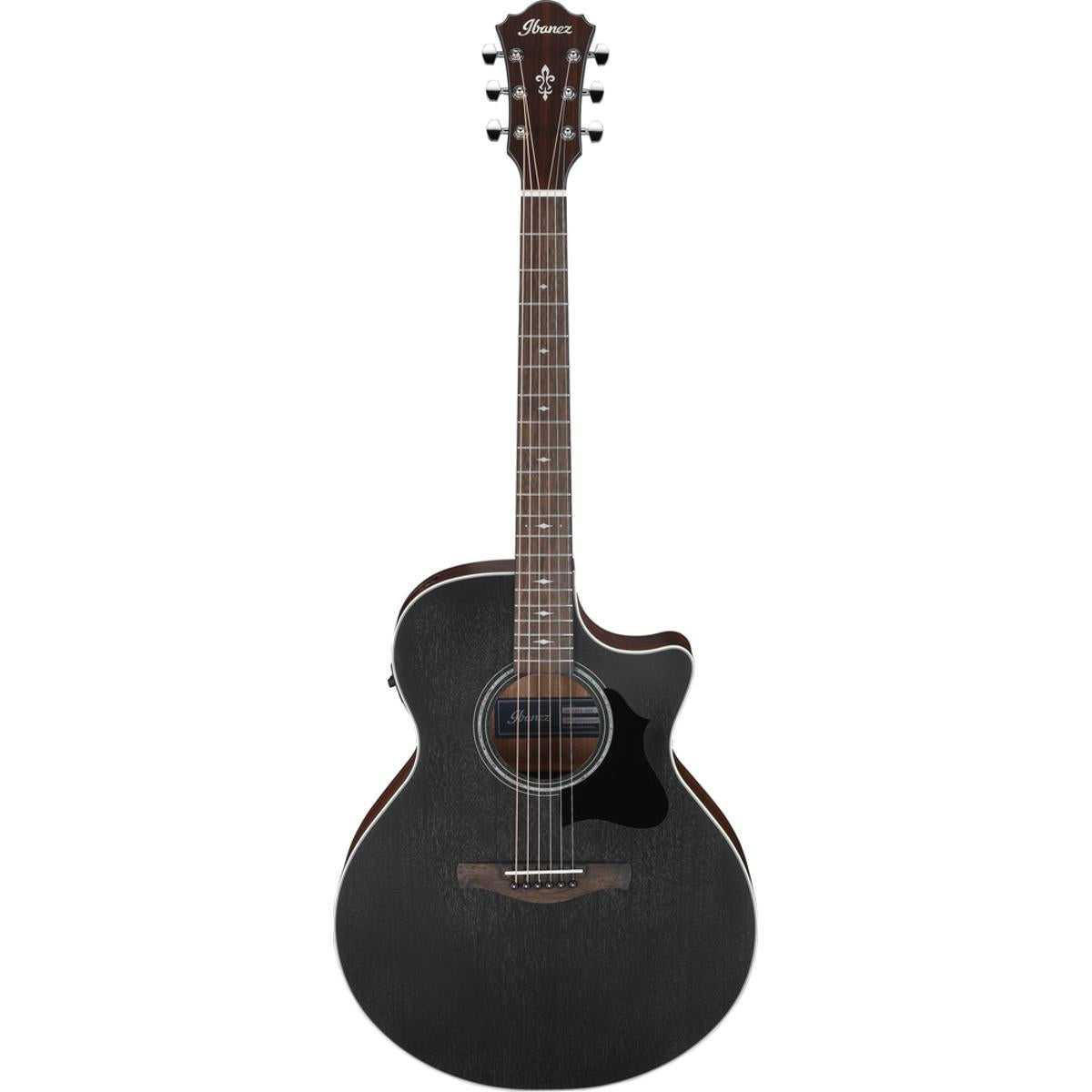 Ibanez AE140WKH Acoustic Guitar Weathered Black w/ Pickup &amp; Cutaway