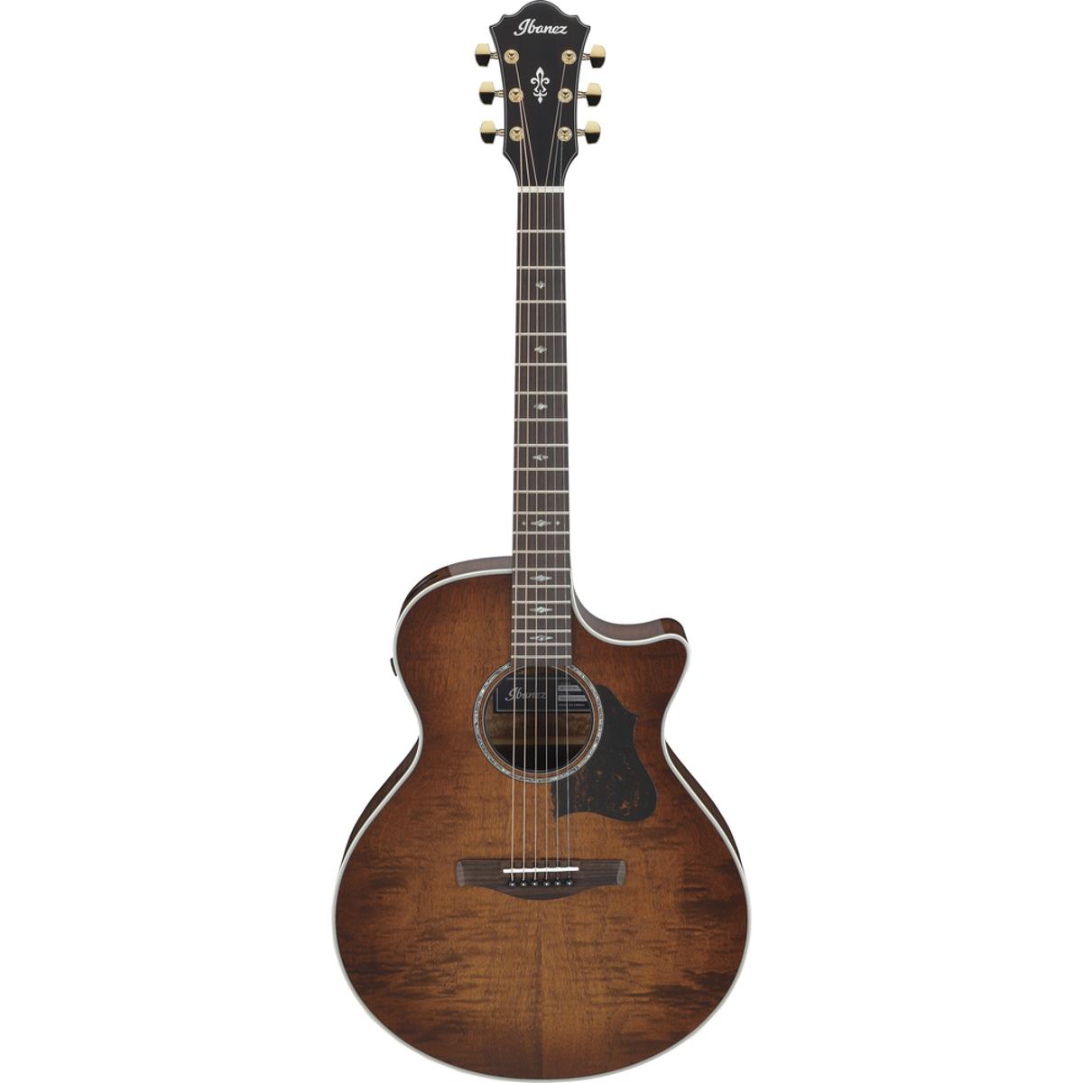 Ibanez AE340FMHMHS Acoustic Guitar Mahogany Sunburst High Gloss w/ Pickup &amp; Cutaway