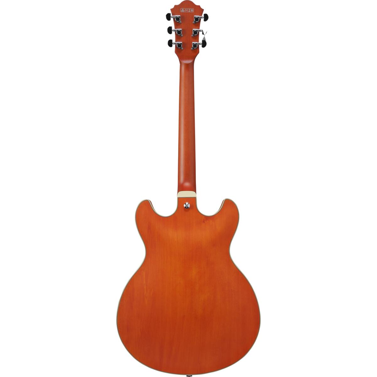 Ibanez AS73T Electric Guitar Transparent Tangerine Flat
