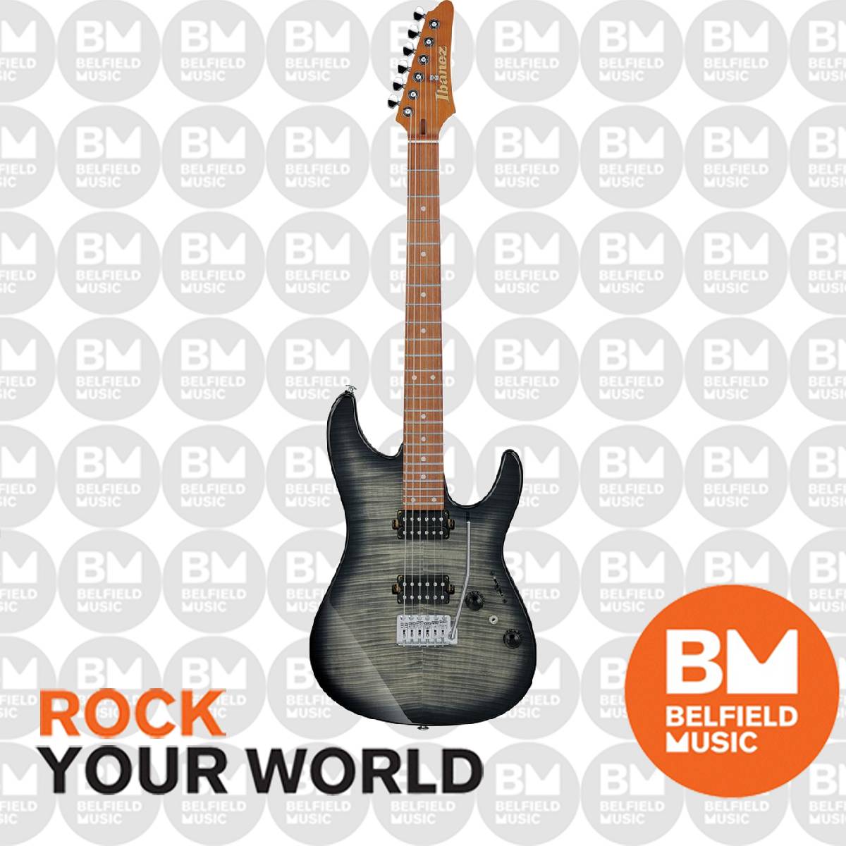 Ibanez AZ24S1F Electric Guitar Transparent Black Sunburst