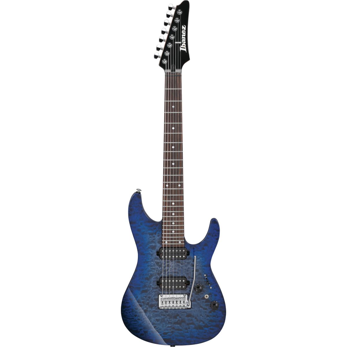 Ibanez AZ427P2QMTUB Electric Guitar 7-String Twilight Blue Burst w/ Gigbag
