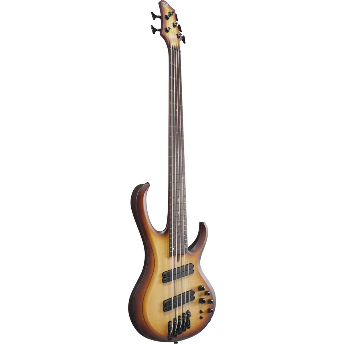 Ibanez BTB705LMNNF Bass Guitar 5-String Multi-Scale Natural Browned Burst Flat