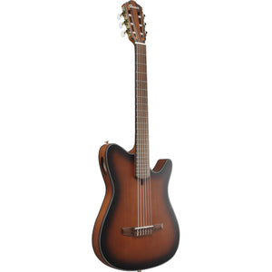 Ibanez FRH10N BSF Nylon String Guitar Brown Sunburst Flat w/ Pickup