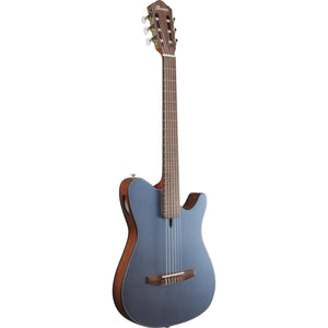 Ibanez FRH10N IBF Nylon String Guitar Indigo Blue Metallic Flat w/ Pickup