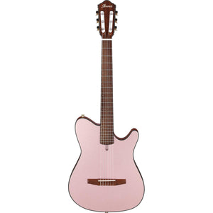 Ibanez FRH10N RGF Nylon String Guitar Rose Gold Metallic Flat w/ Pickup