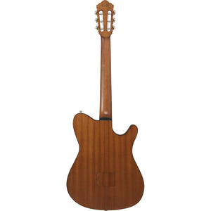 Ibanez FRH10NL BSF Nylon String Guitar Left-Handed Brown Sunburst Flat w/ Pickup