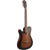 Ibanez FRH10NL BSF Nylon String Guitar Left-Handed Brown Sunburst Flat w/ Pickup