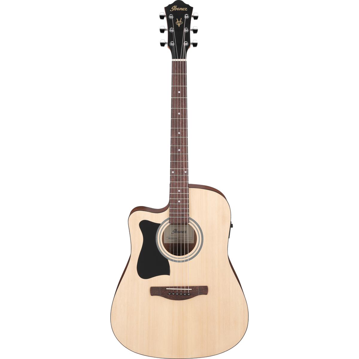 Ibanez V40LCE Acoustic Guitar Dreadnought Left Handed Open Pore Natural w/ Pickup &amp; Cutaway - V40LCE-OPN