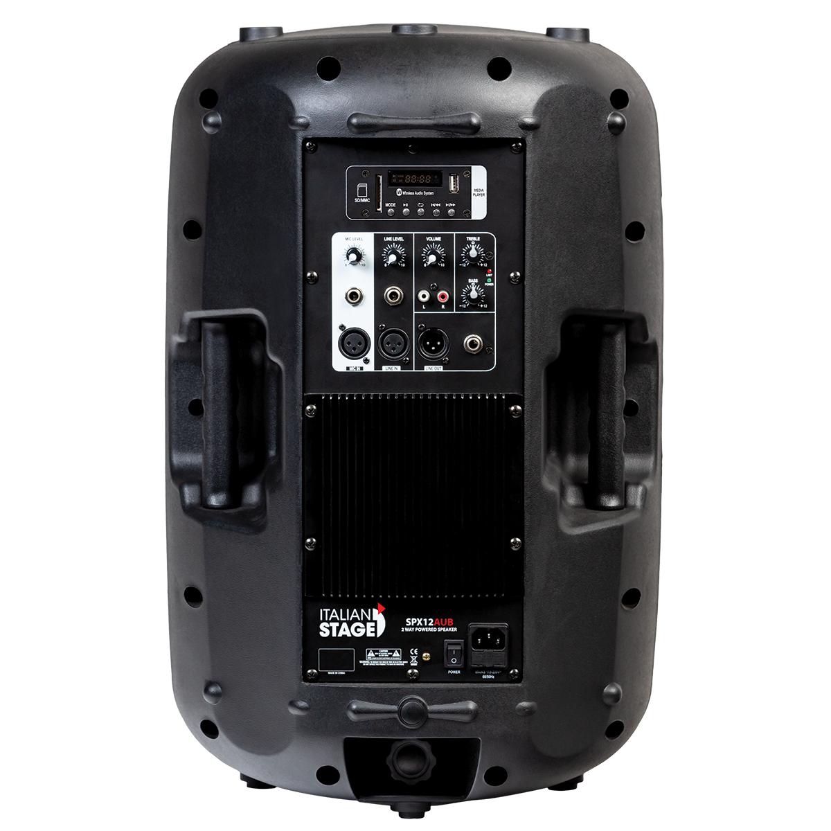 Italian Stage SPX12AUB 12inch 2-Way Powered Speaker w/ Media Player