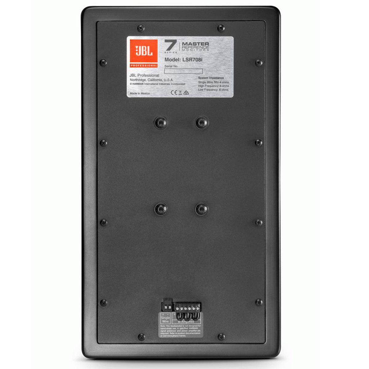 JBL LSR708I Master Reference Monitor 8inch Back