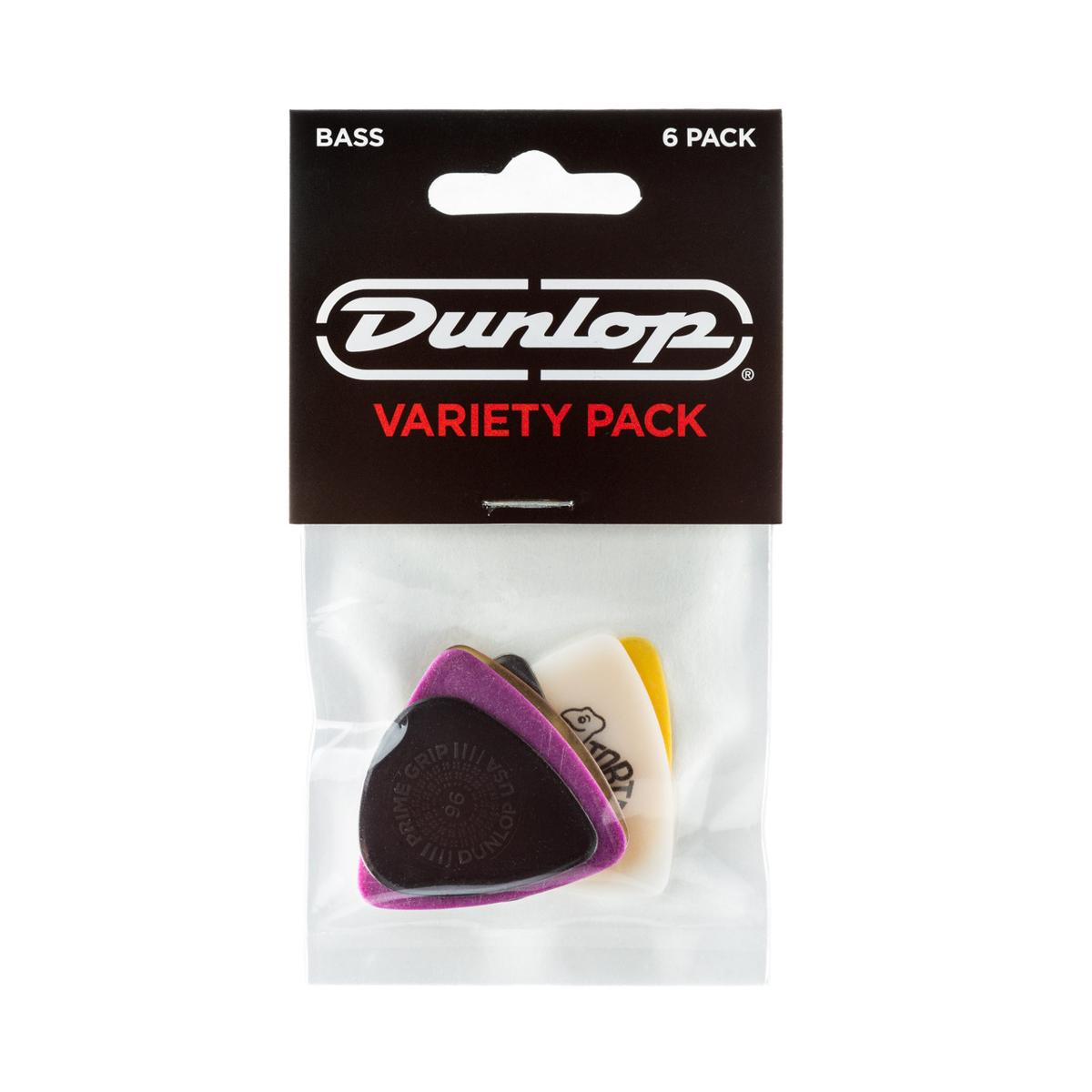 Jim Dunlop Bass Guitar Picks Variety Pack Assorted (6 Pack) - JPVP117