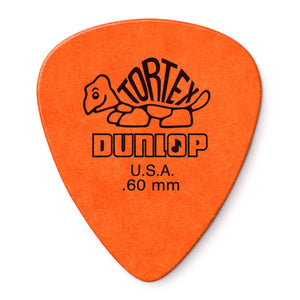 Jim Dunlop Guitar Pick .60mm Tortex Standard - Orange w/ Belfield Music BM Logo (Single)