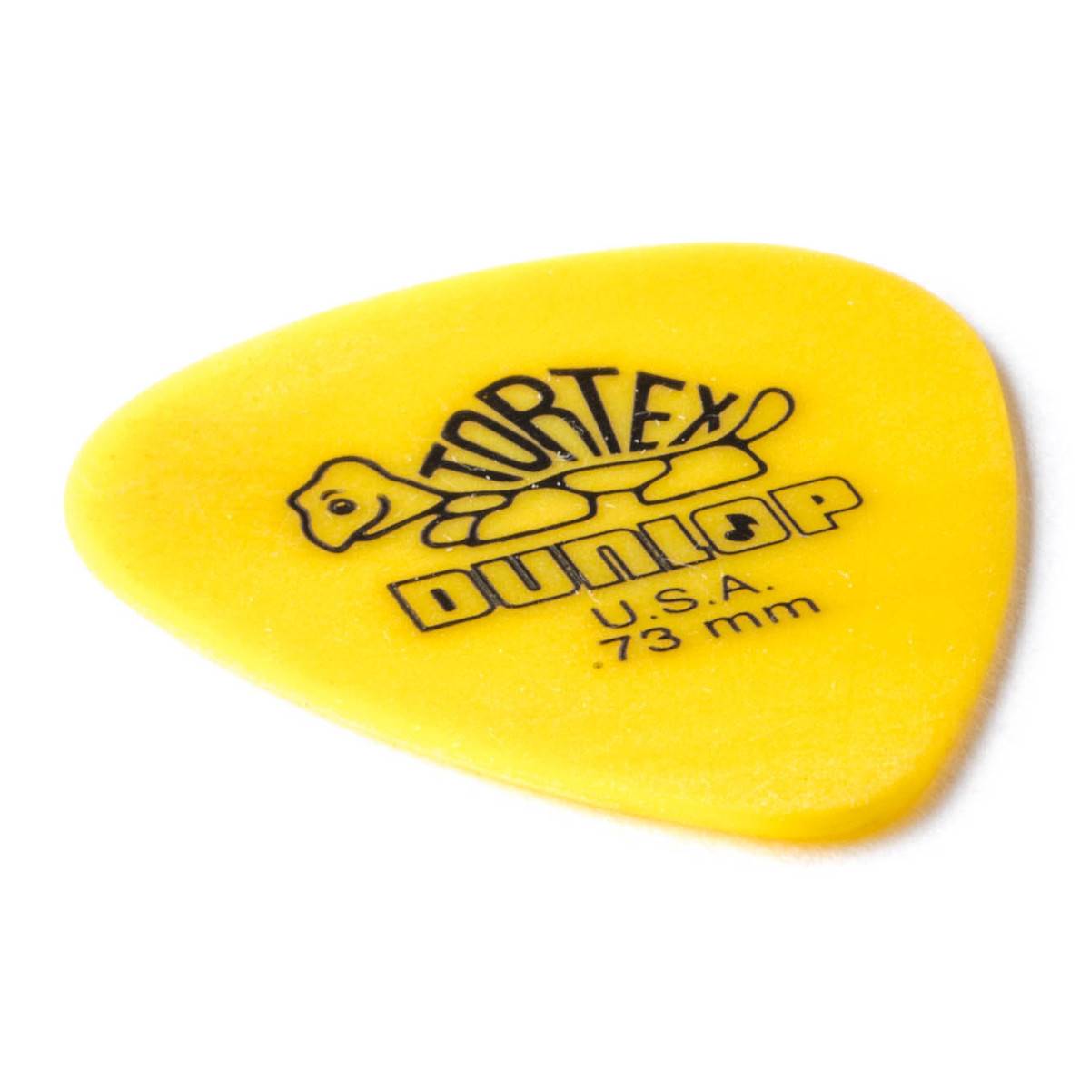 Jim Dunlop Guitar Pick .73mm Tortex Standard - Yellow w/ Belfield Music BM Logo (Single)
