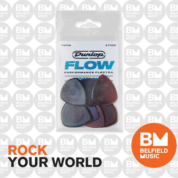 Jim Dunlop Guitar Picks Flow Pick Variety Pack Assorted (8 Pack) - JPV ...