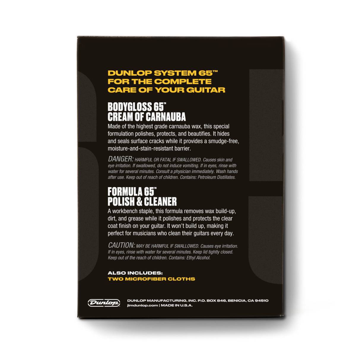 Jim Dunlop System 65 Polish Kit Formula No. 65 Guitar Cleaner & Bodygloss Cream - J6501