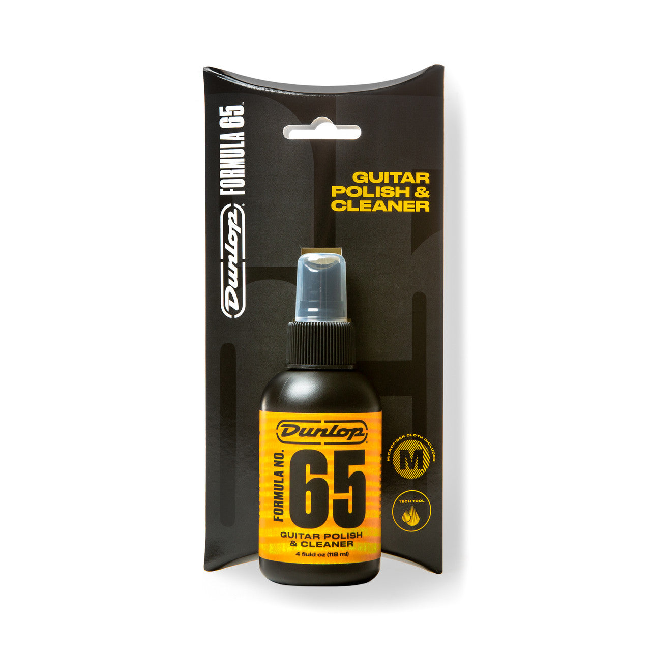 Jim Dunlop Formula No. 65 Guitar Polish & Cleaner w/ Cloth - J6541