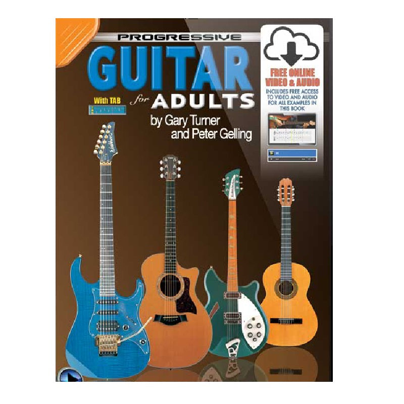 Progressive Books 11804 Guitar For Adults w/ Online Media - KPPGAX
