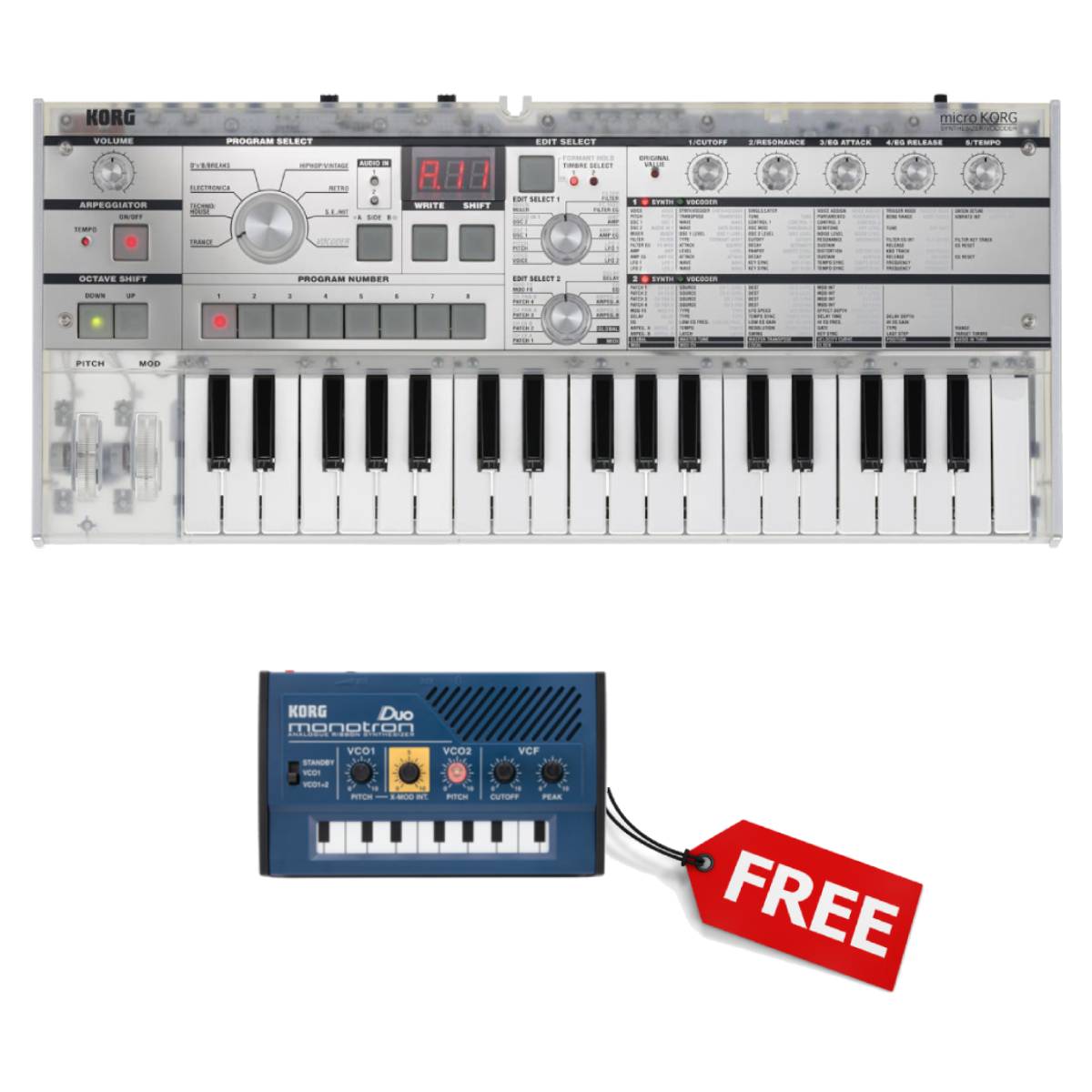 Korg Microkorg Synthesizer Vocoder - LIMITED EDITION CRYSTAL