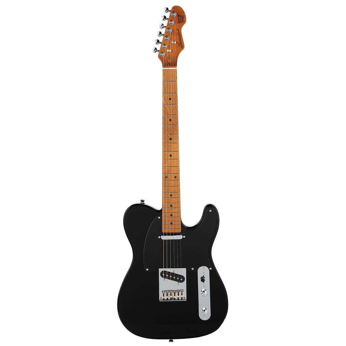 Levinson Sceptre Arlington Standard Electric Guitar SS Maple FB Black