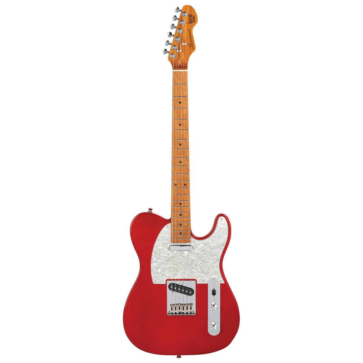 Levinson Sceptre Arlington Standard Electric Guitar SS Maple FB Candy Apple Red