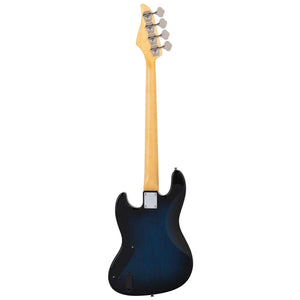 Levinson Sceptre DeSoto Custom Bass Guitar Roasted Maple FB See Thru Ocean Blue