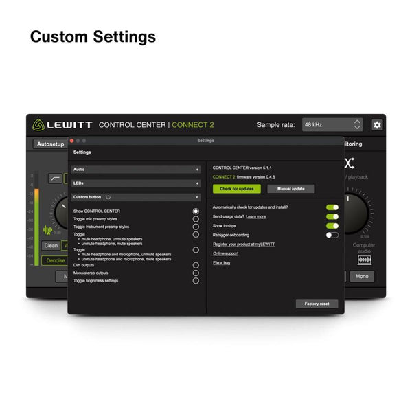 Lewitt Audio Connect 2 USB-C Audio Interface w/ DSP Effects - Belfield ...