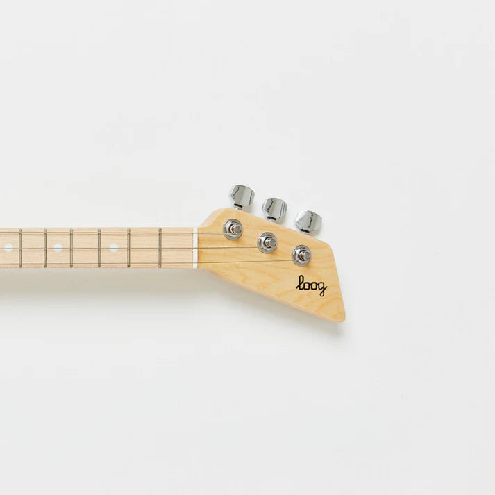 Loog Electric Mini Guitar w/ Built-In Amp - White (Ages 3+)