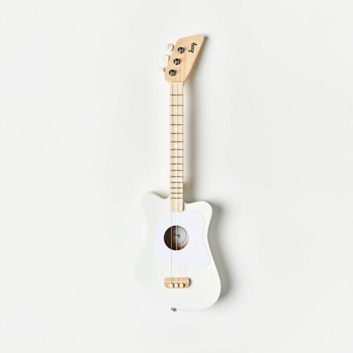 Loog Mini Acoustic Guitar - White + Accessory Pack (Ages 3+)