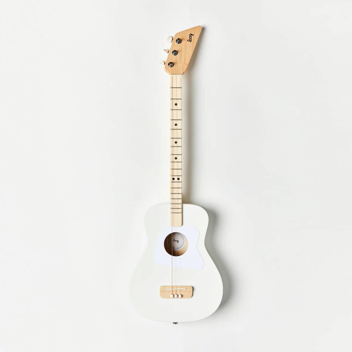 Loog Pro Acoustic Guitar - White (Ages 7+)