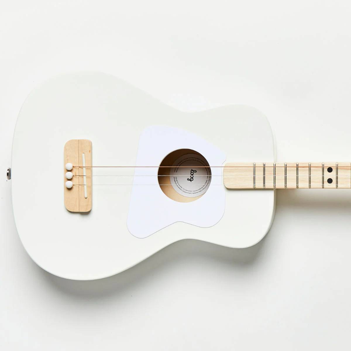 Loog Pro Acoustic Guitar - White (Ages 7+)