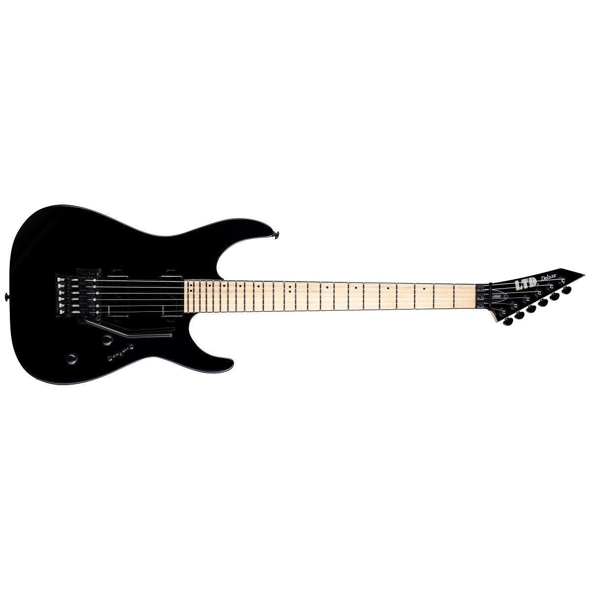 ESP LTD M-1000 MAPLE Electric Guitar Black w/ Floyd Rose &amp; Fishmans