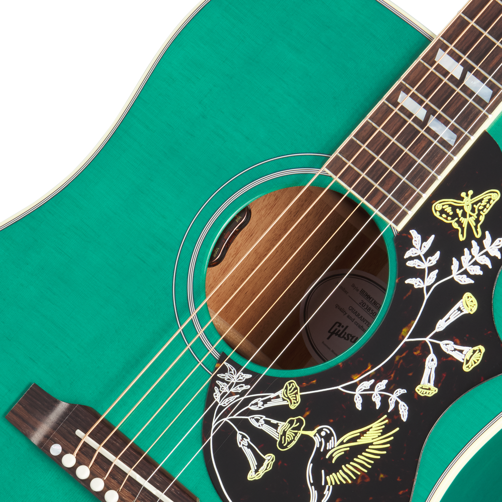 Gibson Hummingbird Standard Acoustic Guitar Translucent Teal - MCSSHBSG