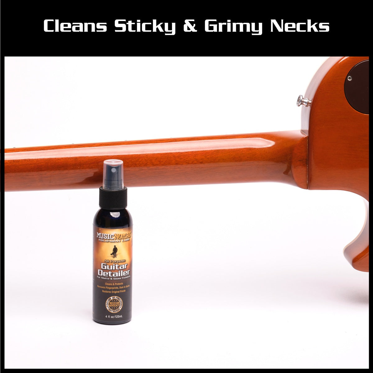 Music Nomad MN100 Guitar Detailer/Cleaner for Matte & Gloss Finishes - 120ml