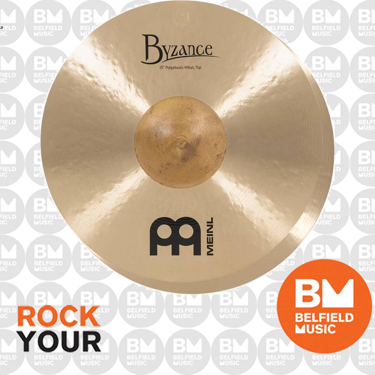 Meinl B15POH Byzance Traditional 15inch Polyphonic Hi Hats Cymbal