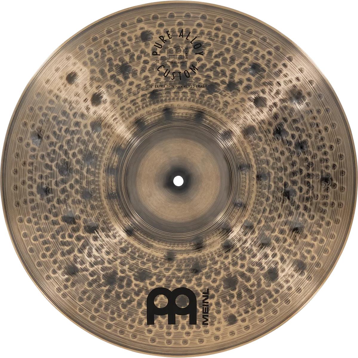 Meinl PAC-18ETHC Pure Alloy Custom 18inch Extra Thin Hammered Crash Cymbal