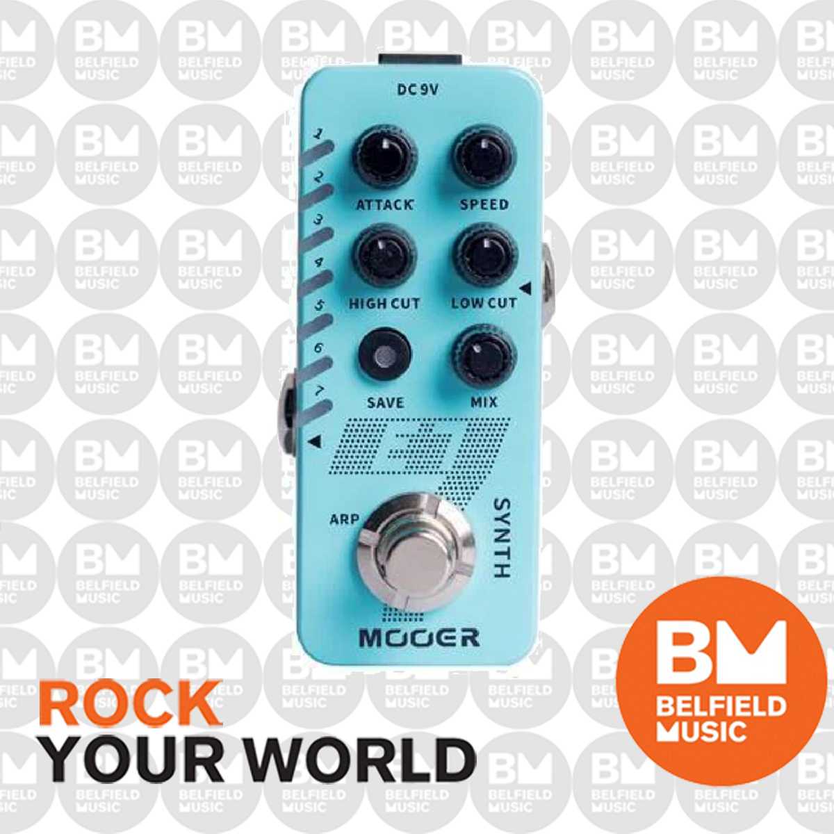 Mooer E7 Polyphonic Synth Micro Guitar Effects Pedal Belfield Music