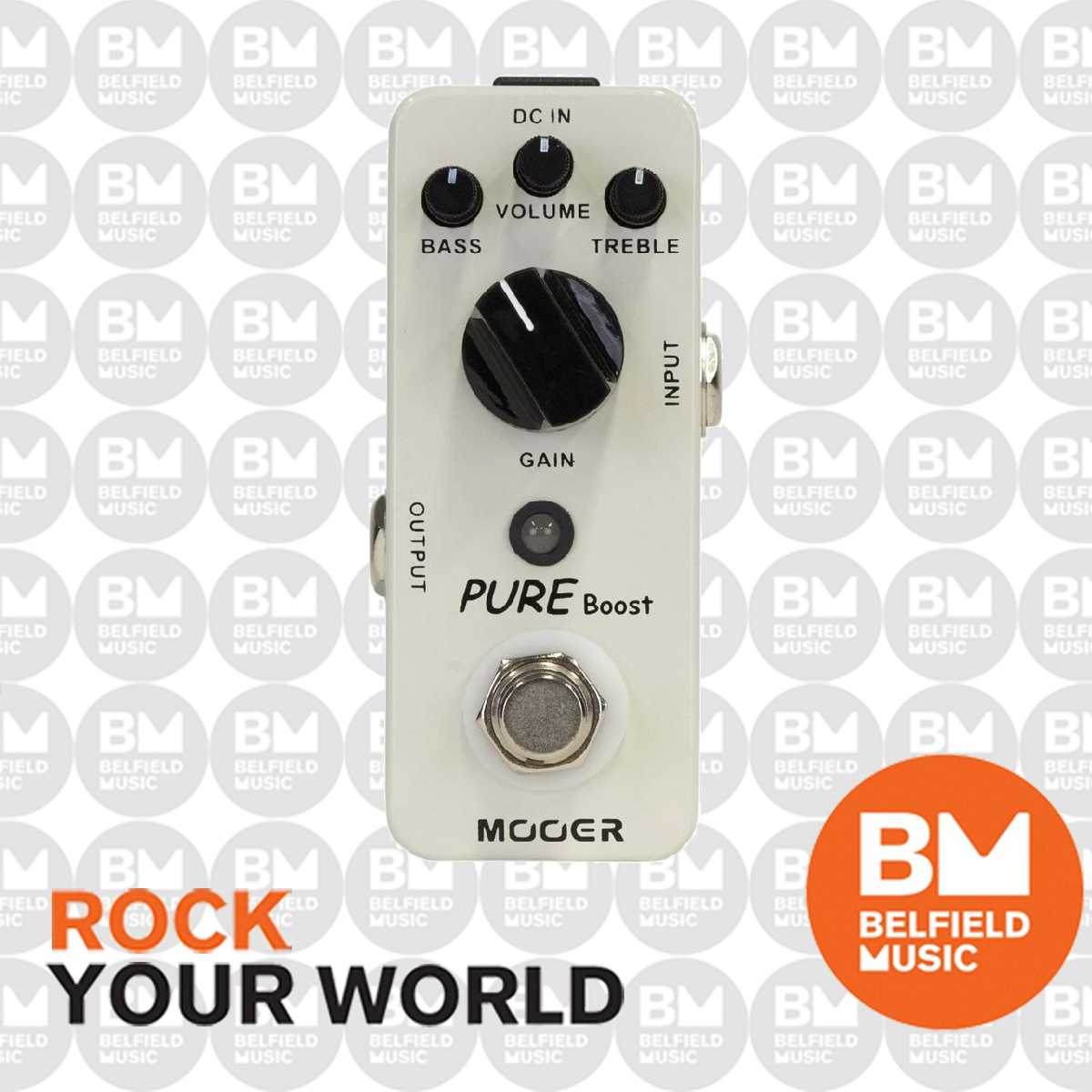 mooer pure boost pedal Mooer Pure Boost Clean Boost Micro Guitar Effects Pedal
