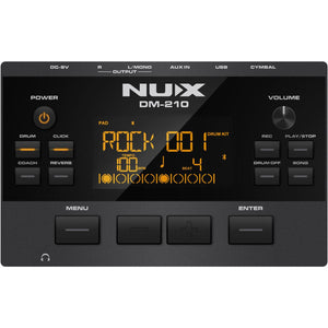 NU-X NXDM210 Portable 8-Piece Electronic Drum Kit w/ Mesh Heads