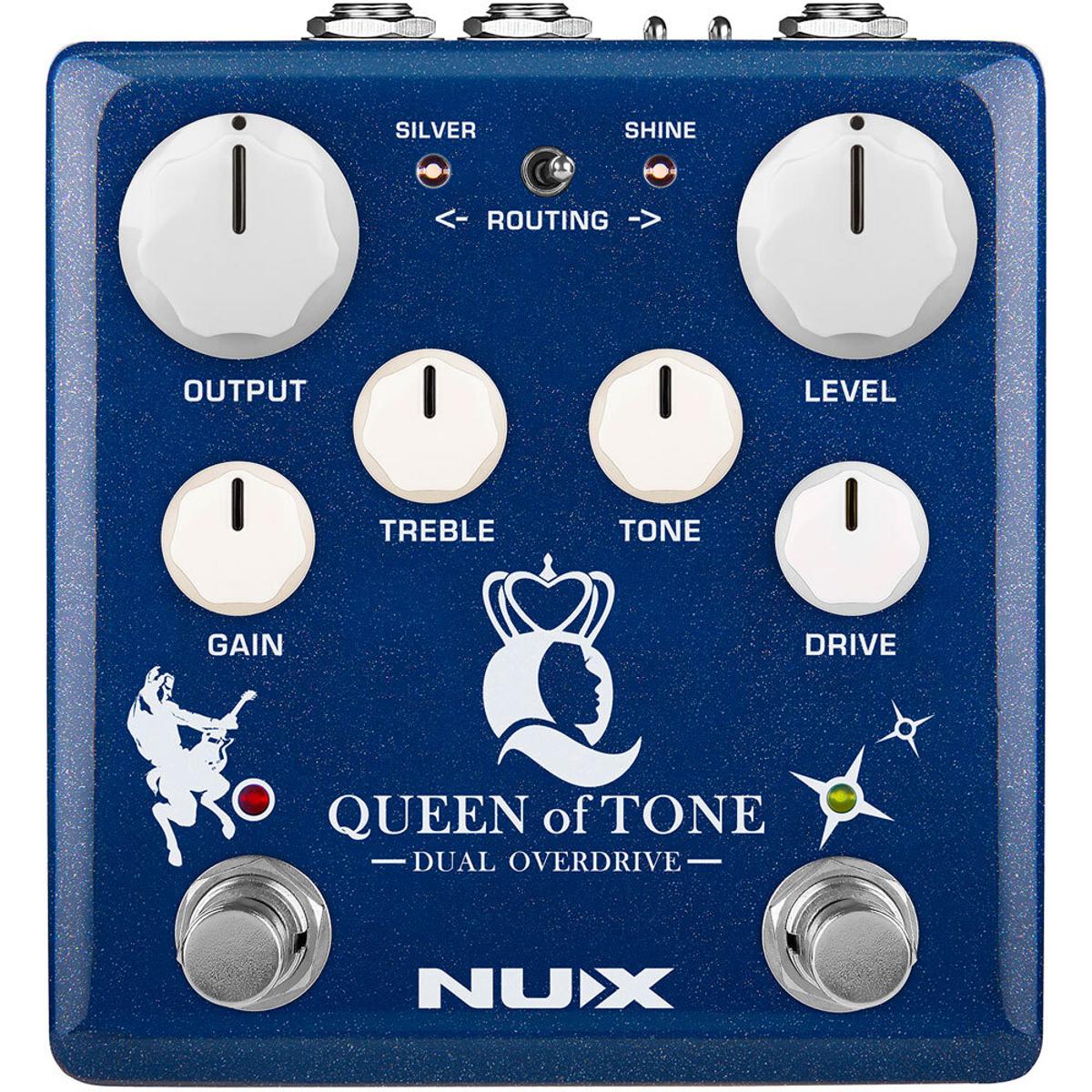 NU-X NXNDO6 Verdugo Series Queen Of Tone Dual Overdrive Effects Pedal